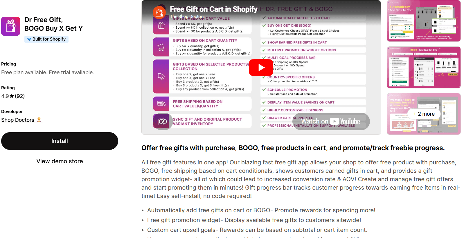 Dr Free Gift, BOGO Buy X Get Y on the Shopify App Store