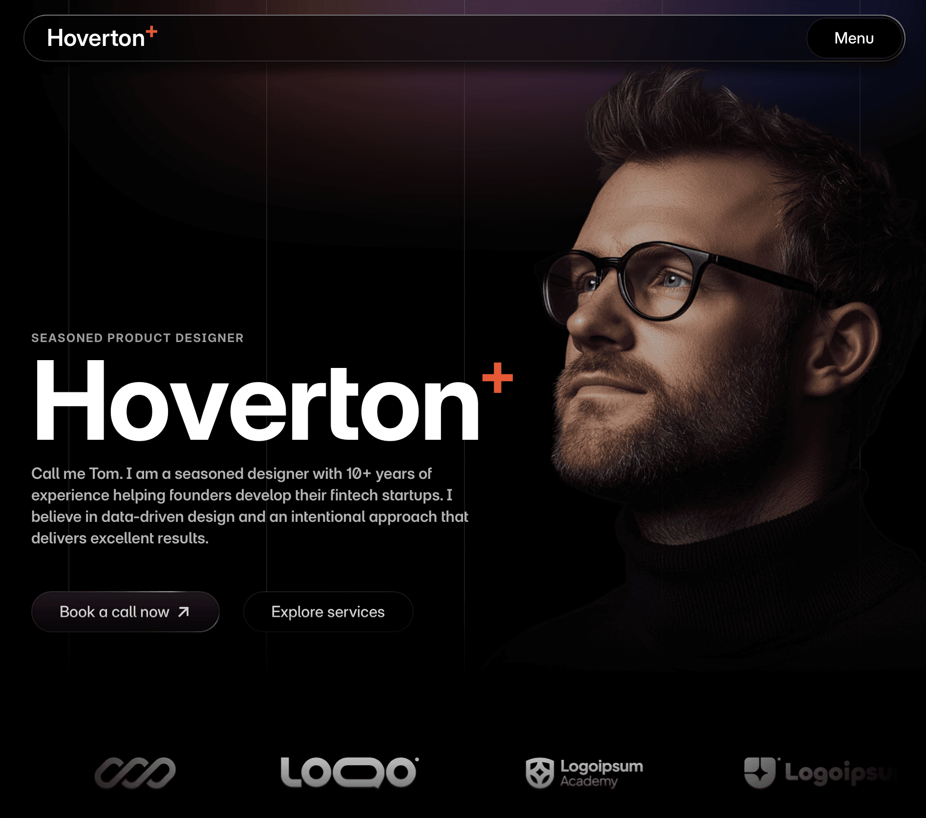 Modern portfolio website