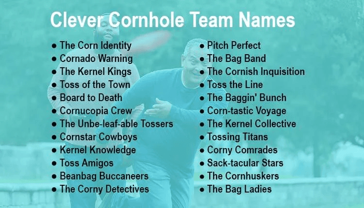  Cornhole Team Names - nacho average pop culture