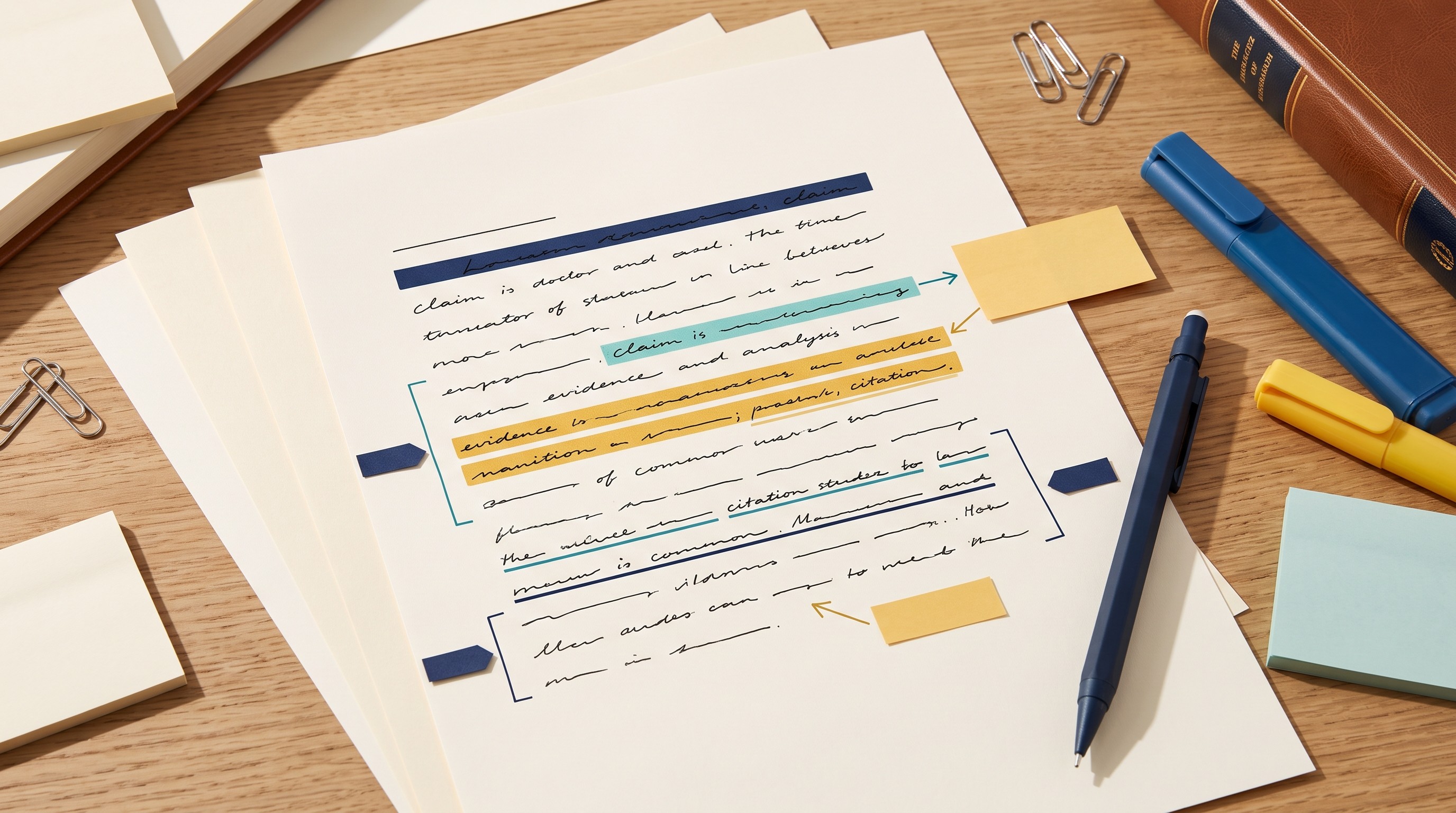 Annotated essay paragraph with evidence and analysis