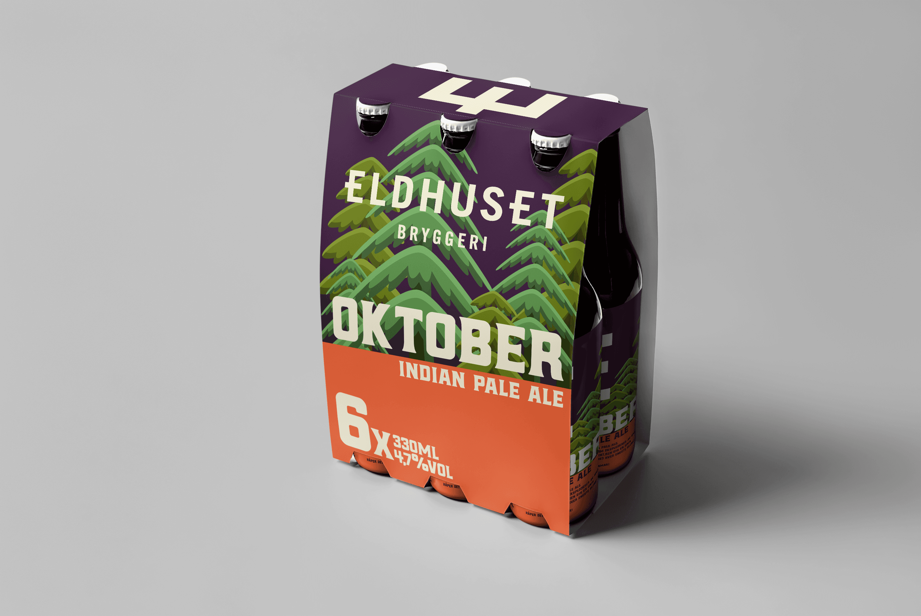 Beer Bottle packaging six pack