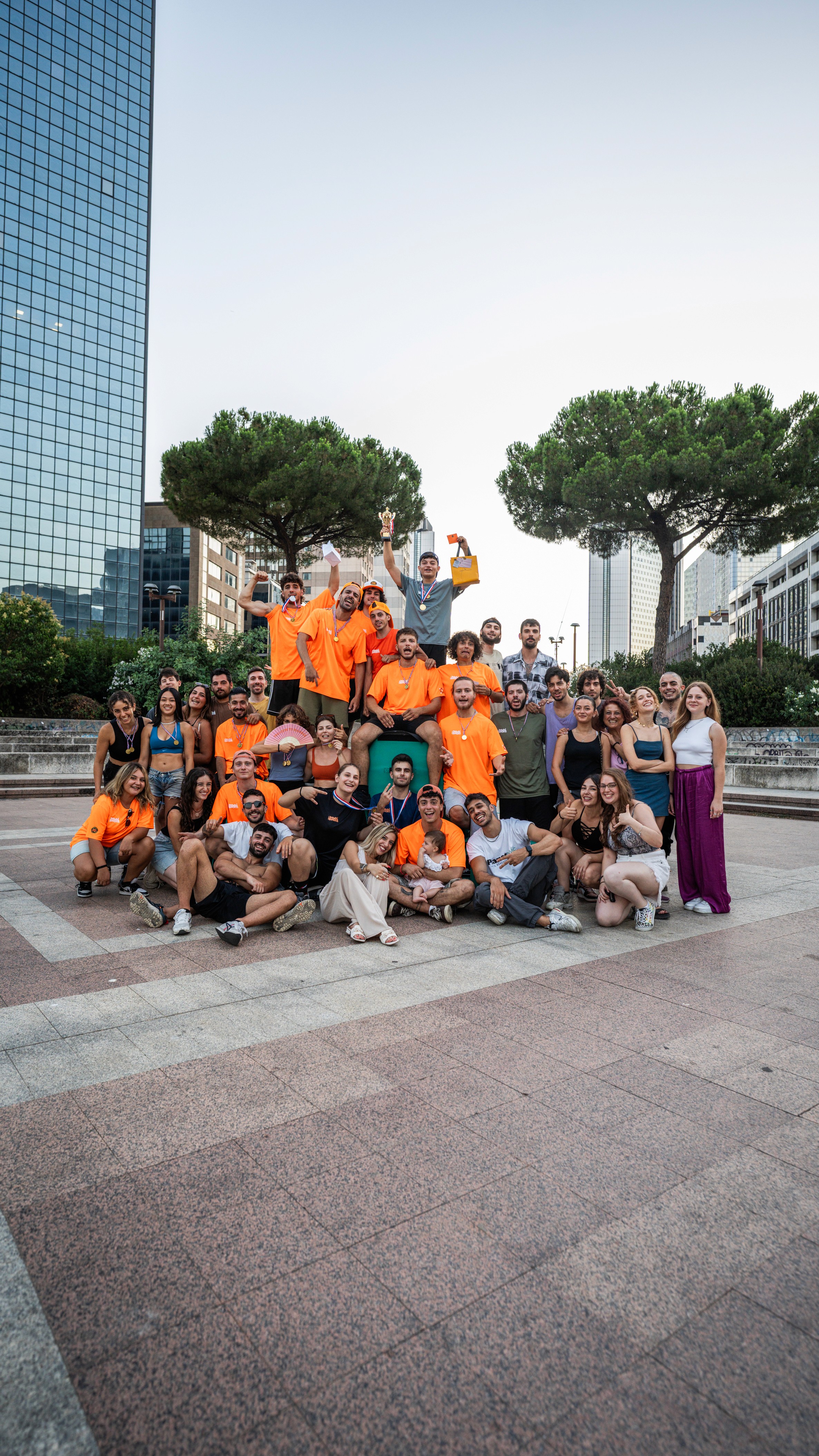 urban heroes parkour championship foto di gruppo