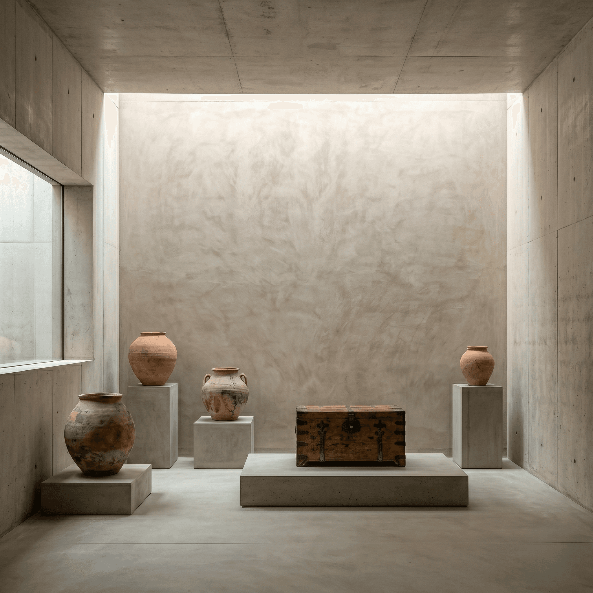 a spacious room showing modern and minimal room 