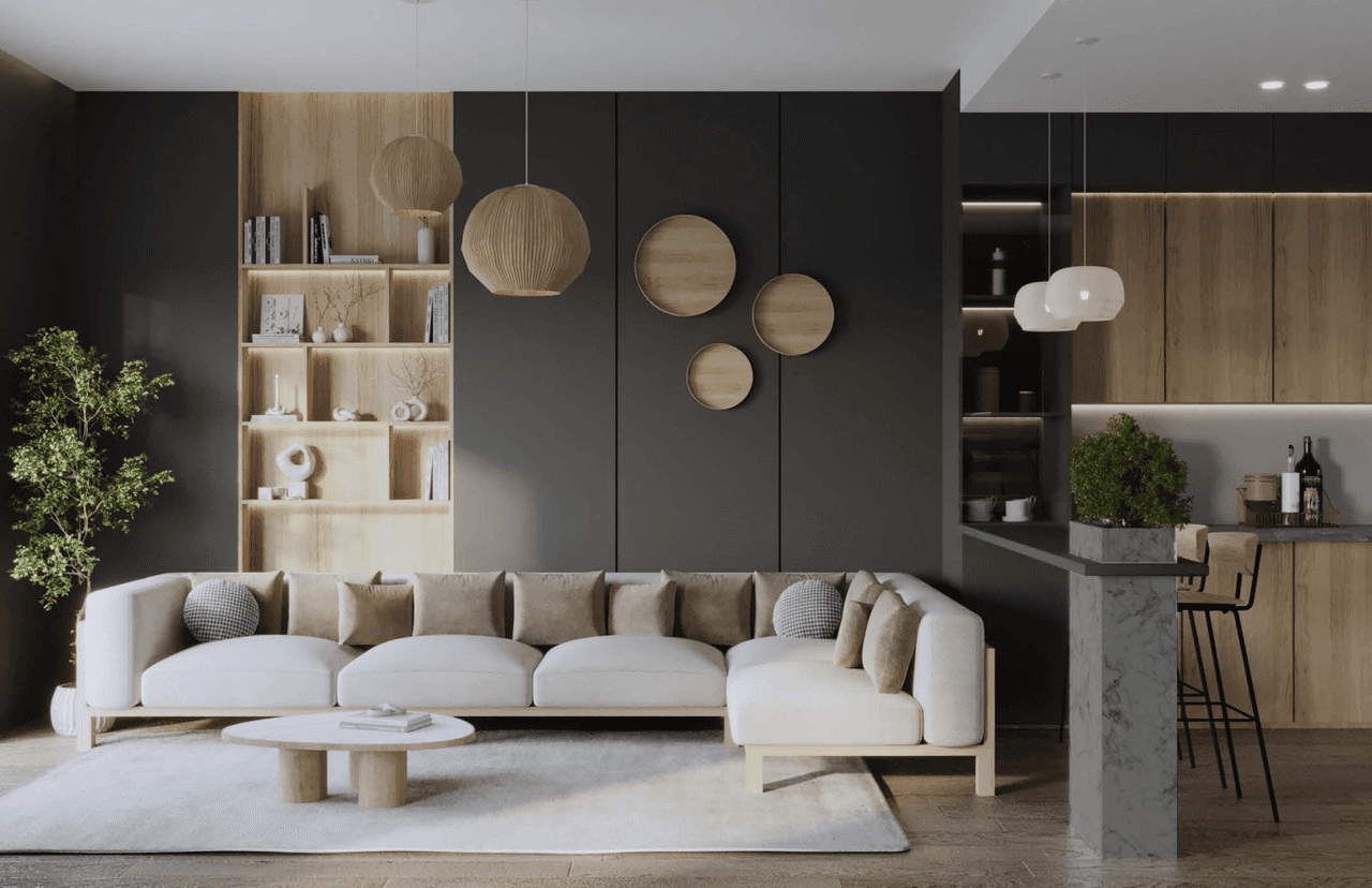 Project showcase image featuring a modern, refined interior.