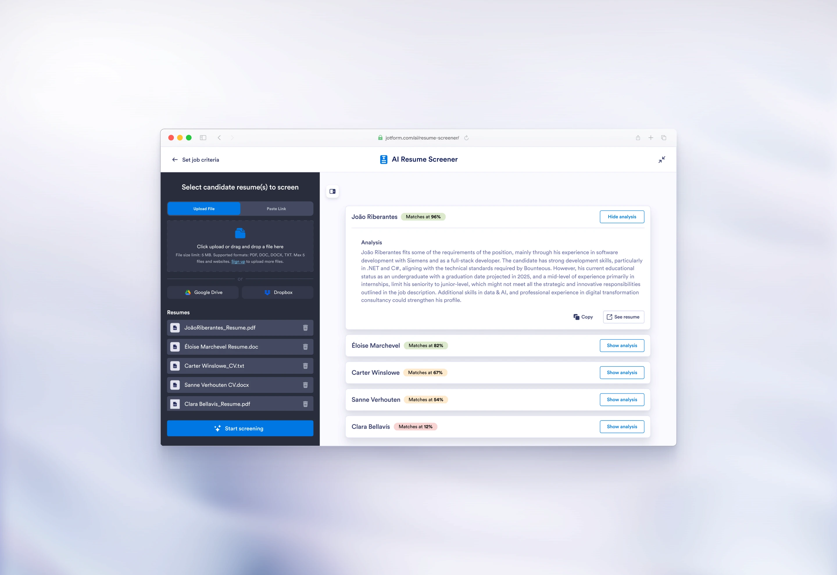 AI resume screener project cover image