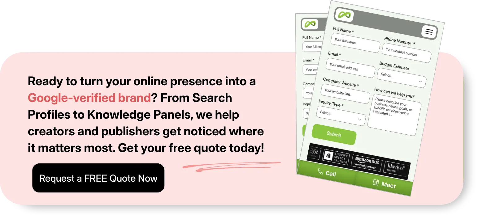 Call-to-action to request a free quote