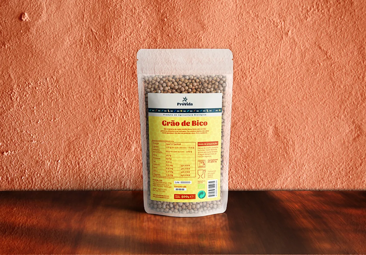 PróVida rebrand chickpeas packaging