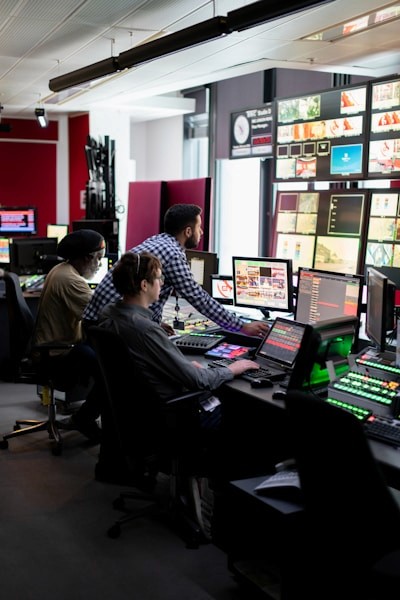 GSE student operating broadcast equipment at a scholastic esports event