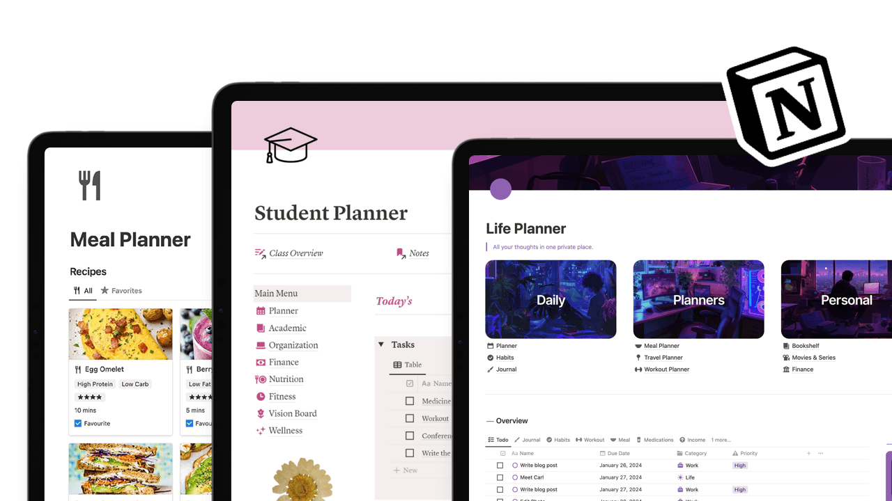 30+ Best Notion Planner Templates - Solt Wagner