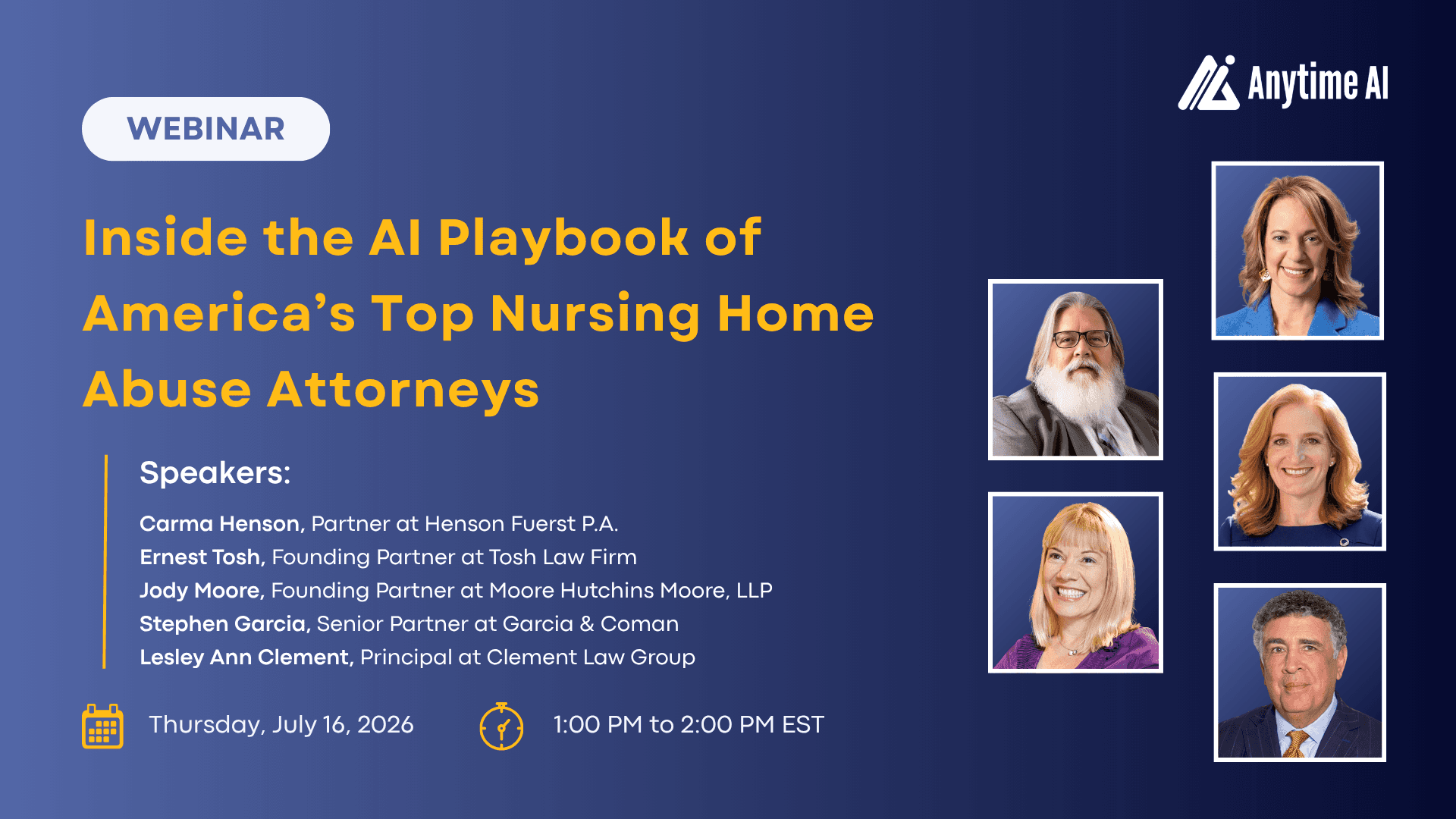 Virtual CLE Panel on the AI Playbook of America's Top Nursing Home Abuse Attorneys