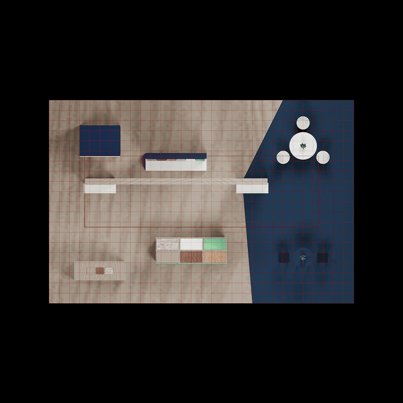 20x30 modular material display booth for designers, specifiers, and show-site presentations
