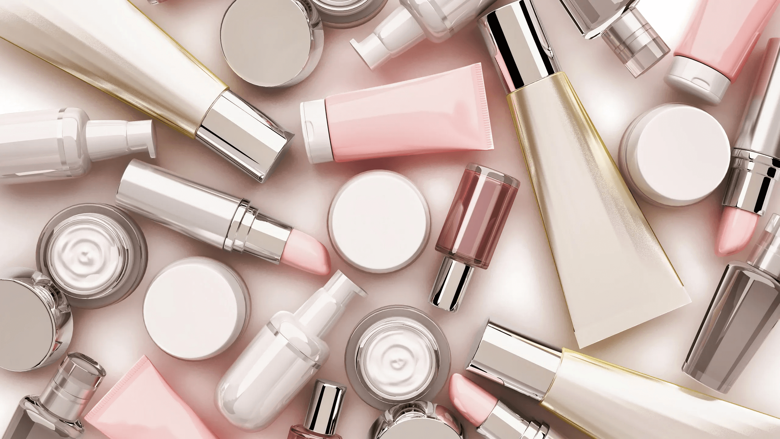 brushes on the black background with powder splash