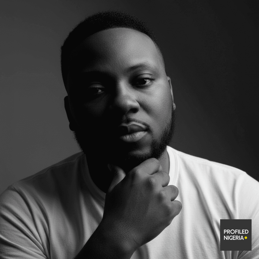 Portrait of a confident Nigerian tech leader symbolizing trust, leadership, and innovation at Profiled