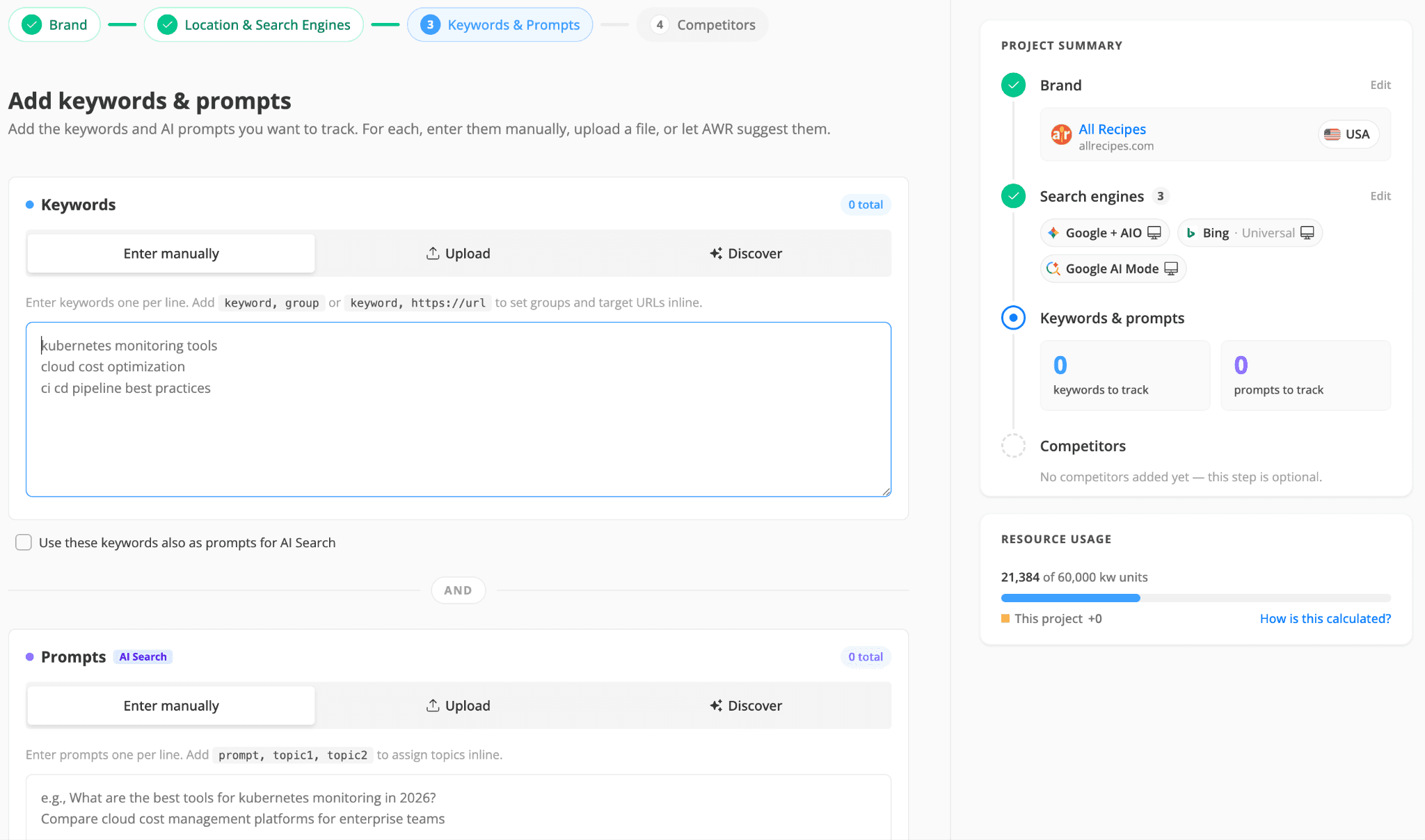 how-to-enter-keywords-and-prompts-manually-in-awr