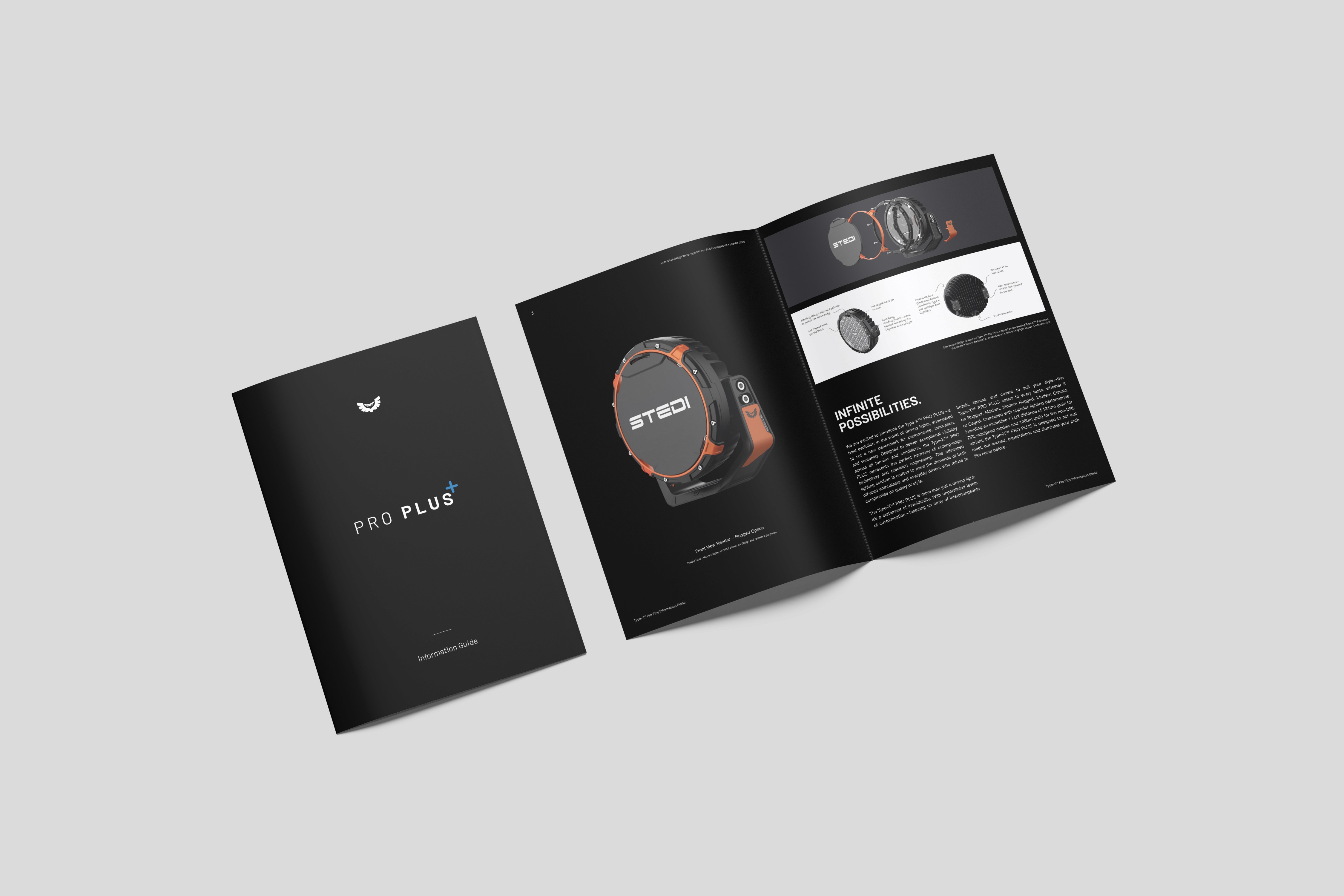 Minimalist book cover on white stairs with clean editorial design