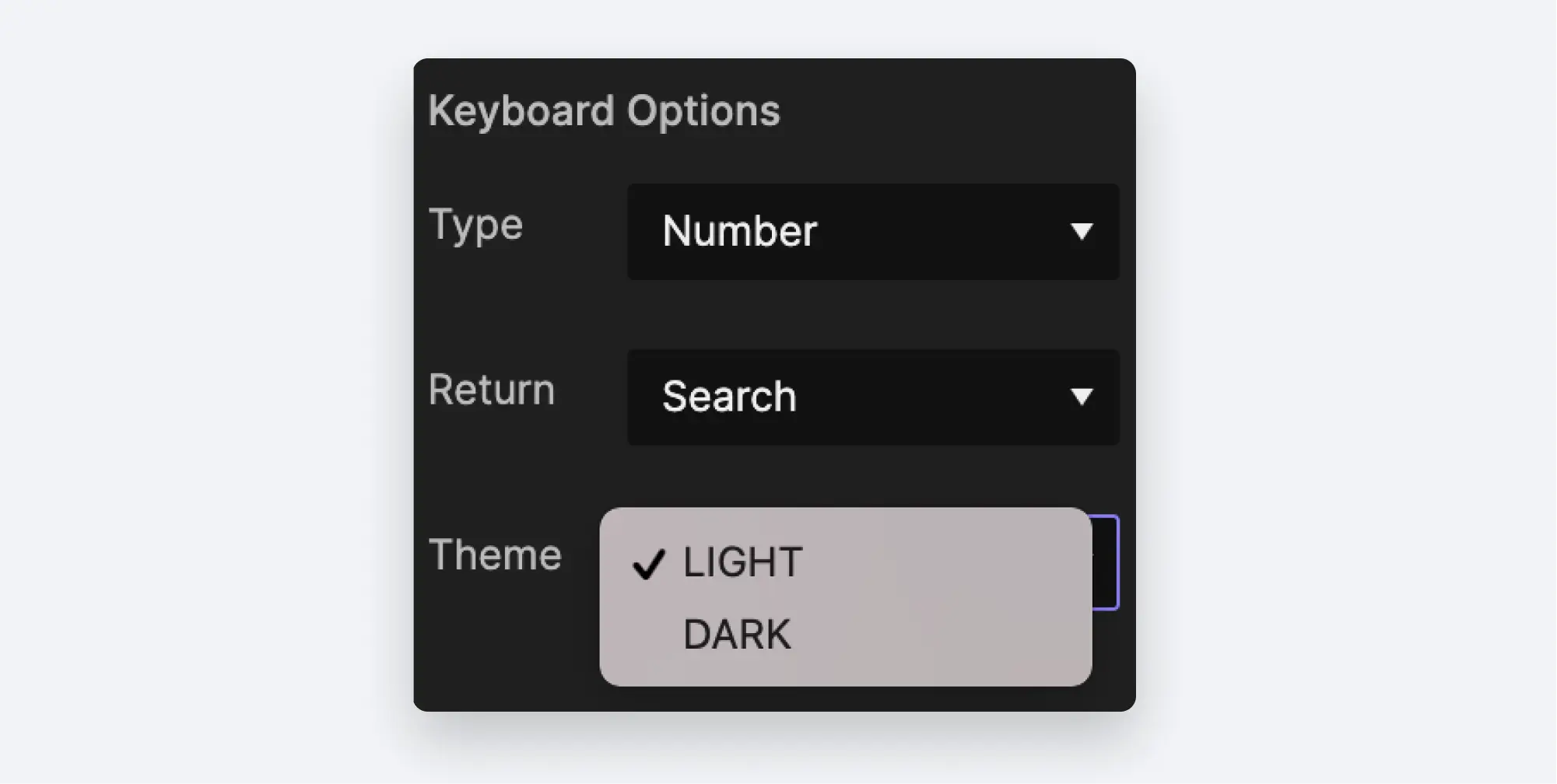 テキストボックス　ダークモード