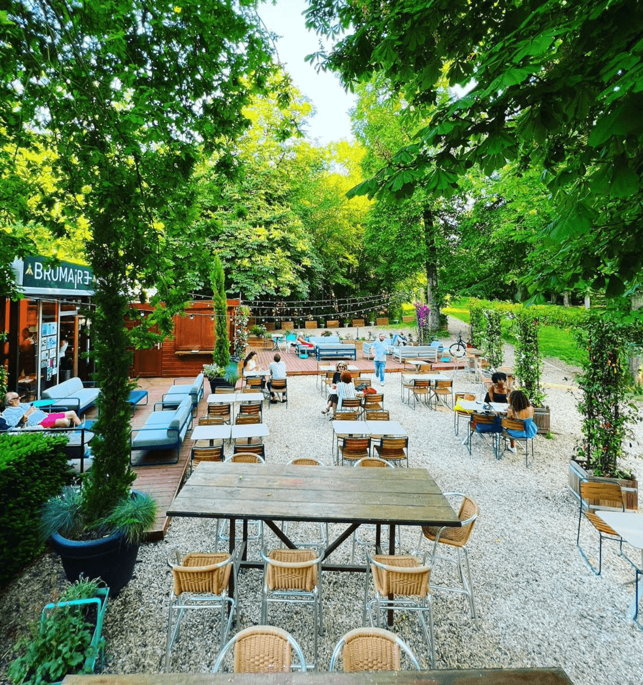 Photo de la terrasse champetre à Le Brumaire