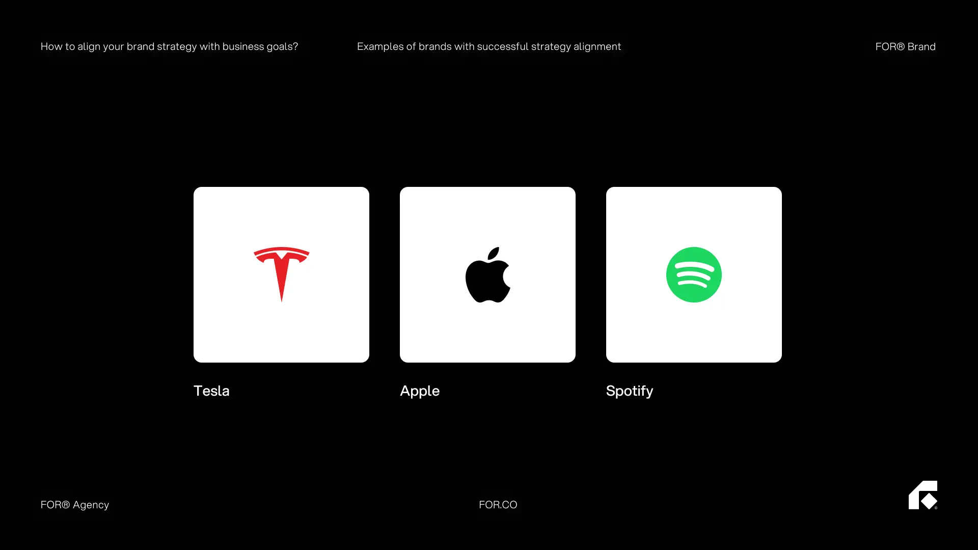 Examples of brands with successful strategy alignment