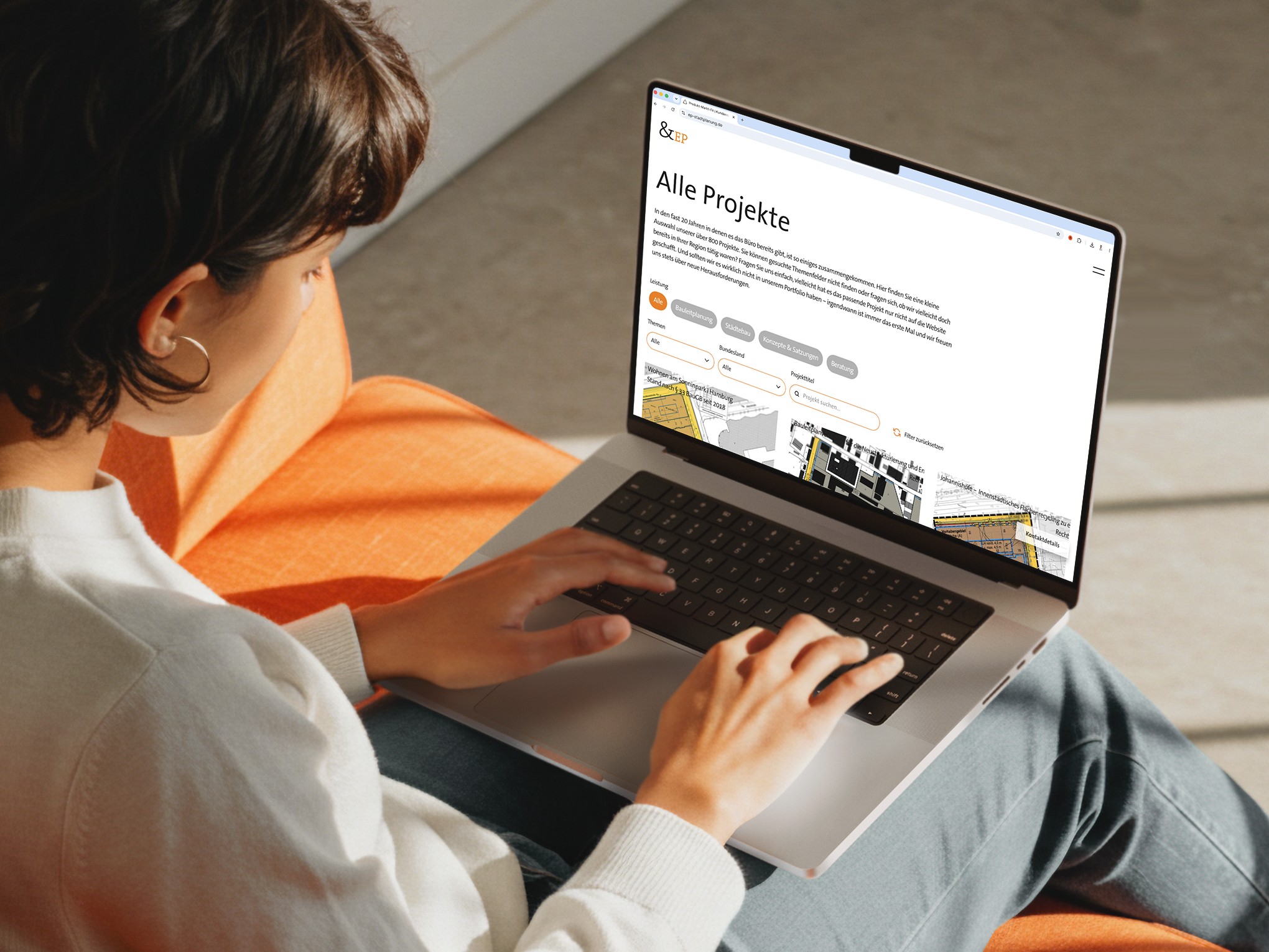 Website Abbildung Projektübersicht
