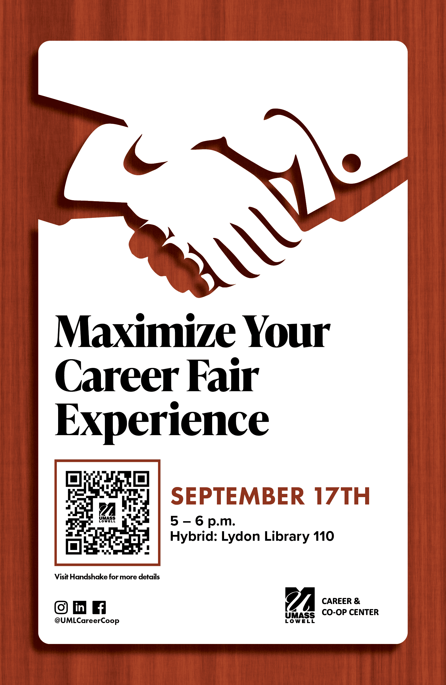 Fall career fair poster, Maximize Your career fair experience