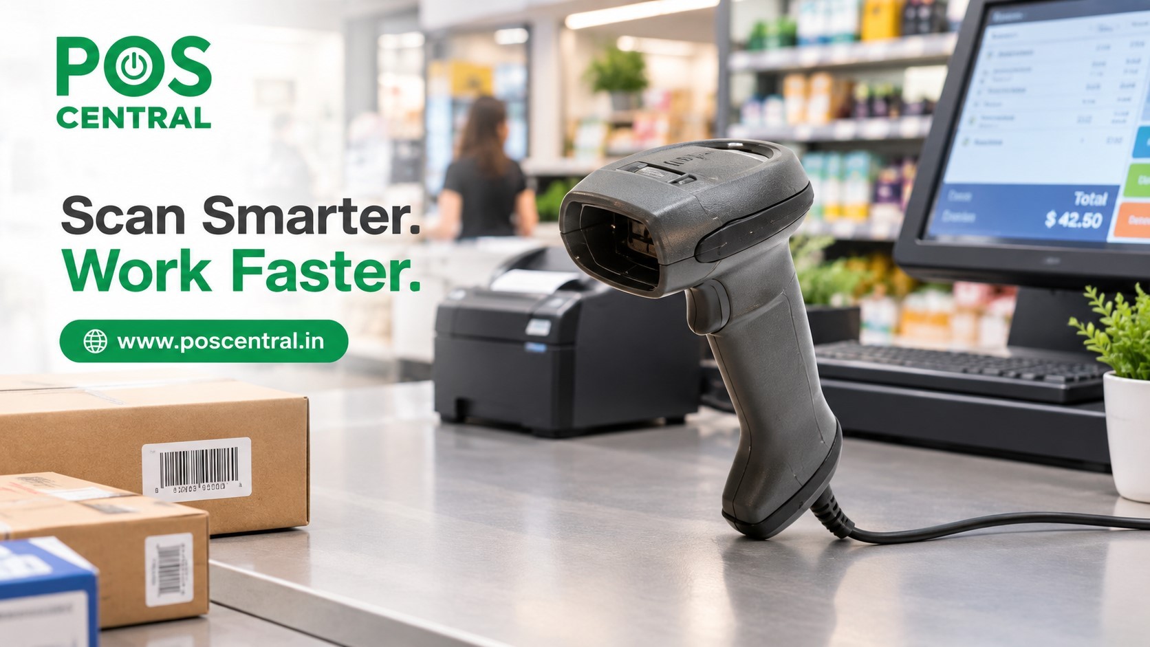 Advanced barcode scanner for fast retail checkout and inventory management
