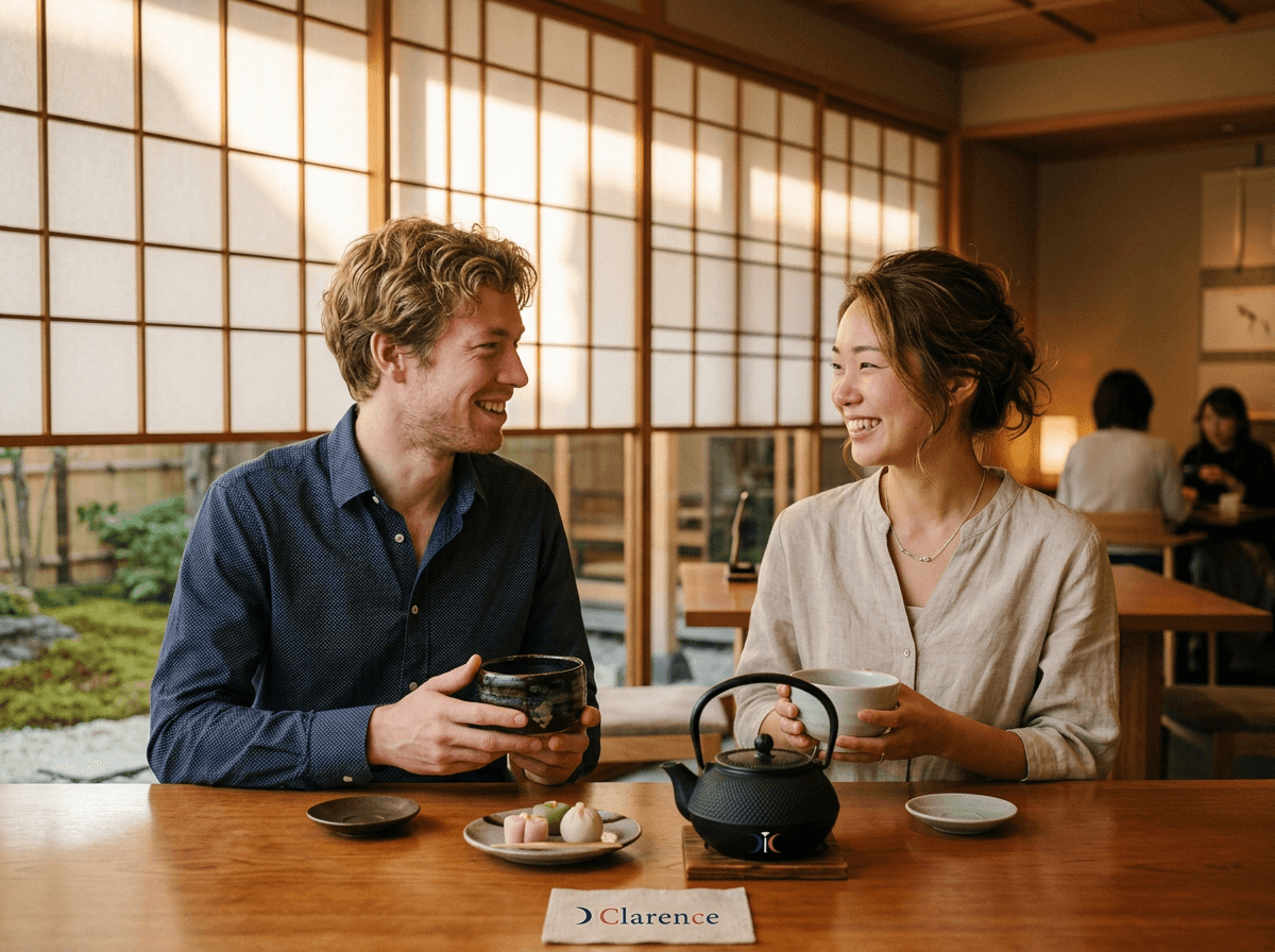 Cross-cultural communication and connection over tea in Tokyo