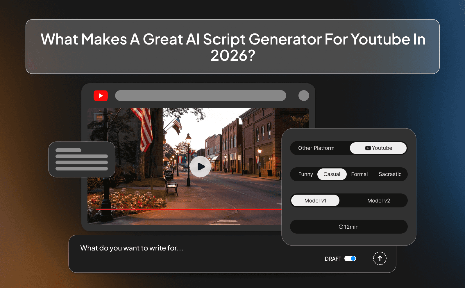 What Makes a Great AI Script Generator for Youtube in 2026