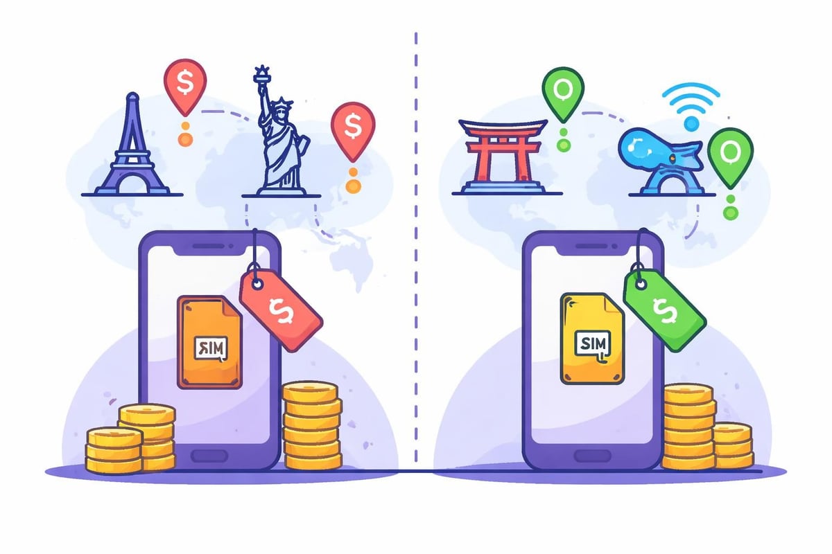 ESIM comparison chart