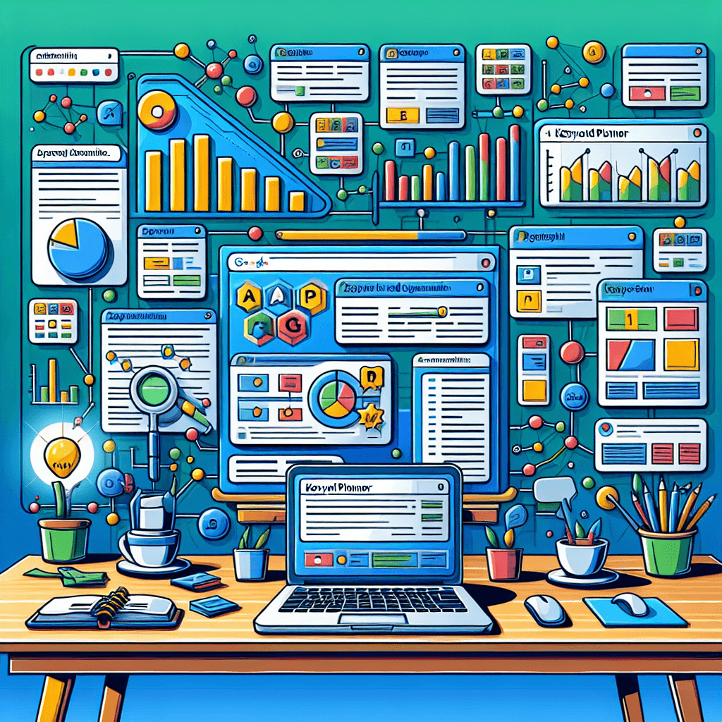overview of Google Keyword Planner interface with keyword ideas and search volume data