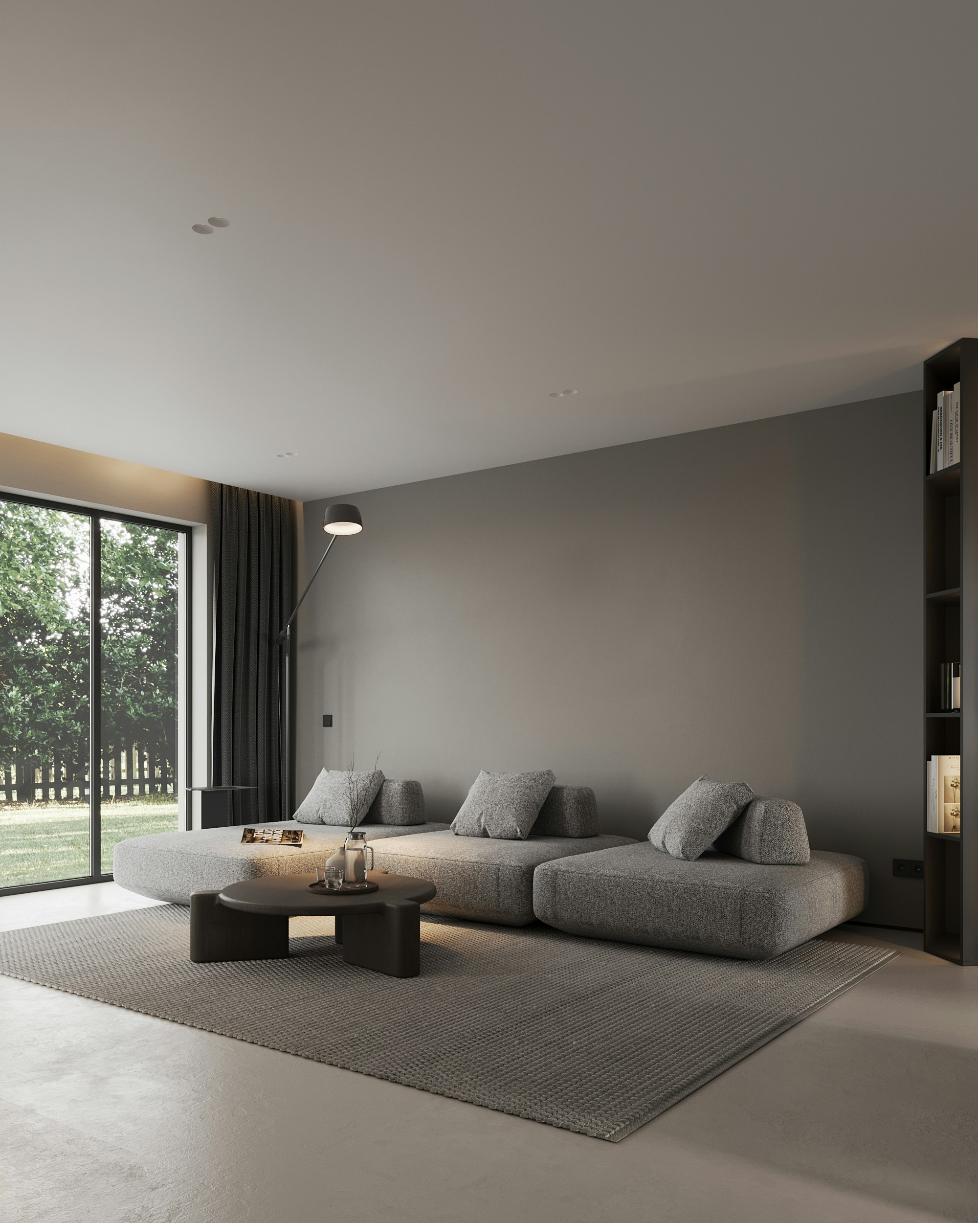 Stone, linen and soft grey light