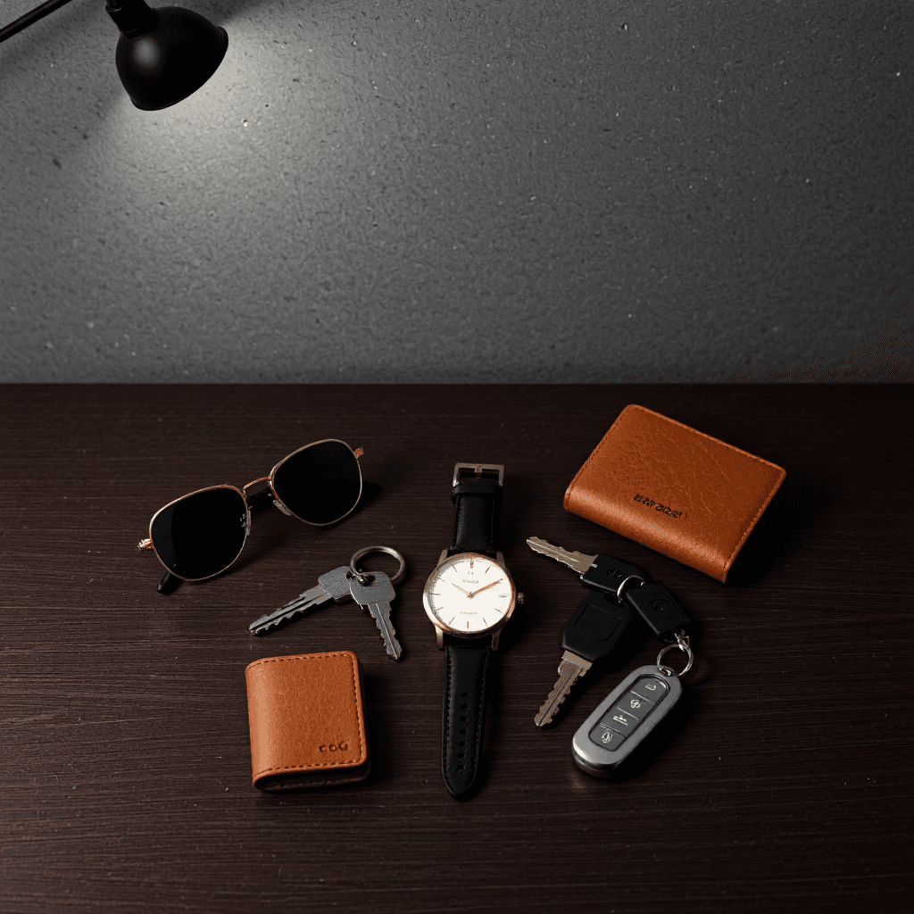 product photography of accessories