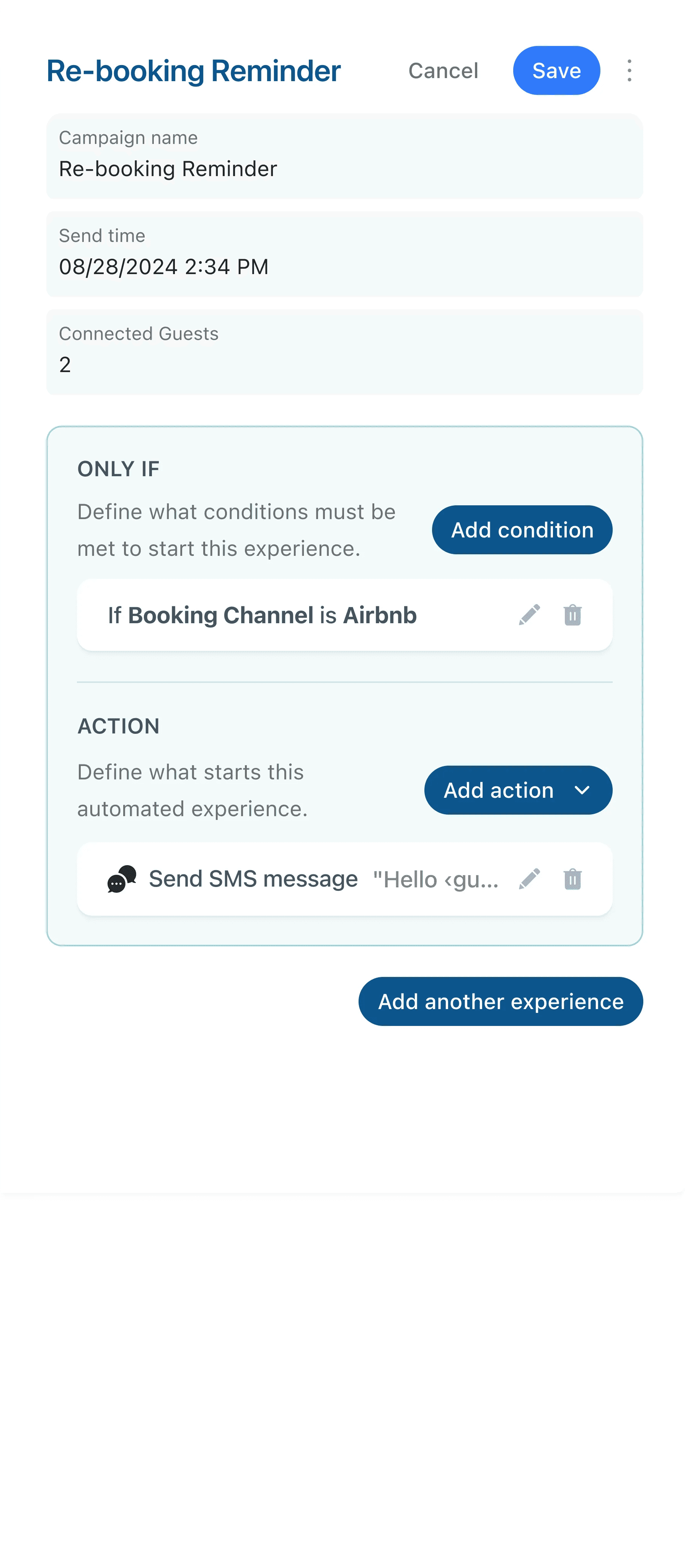 Re-booking Reminder