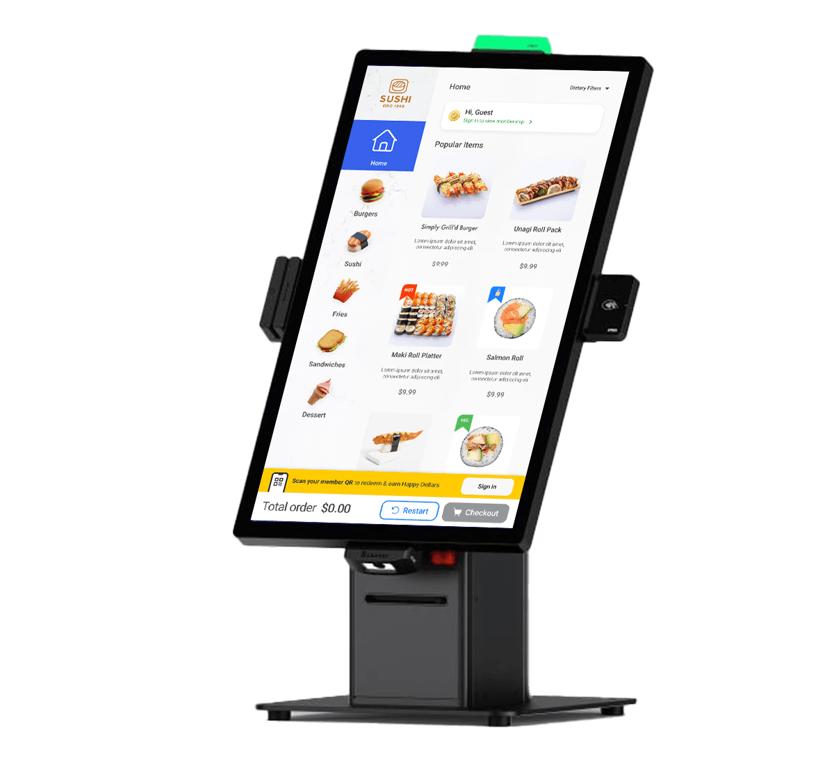 abacus ordering kiosk