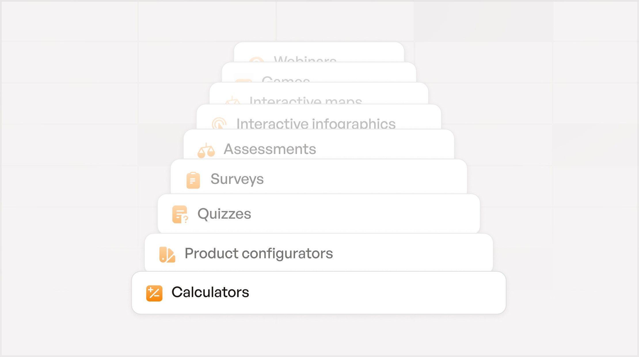 Interactive content types