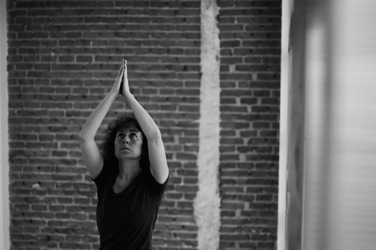 woman doing yoga