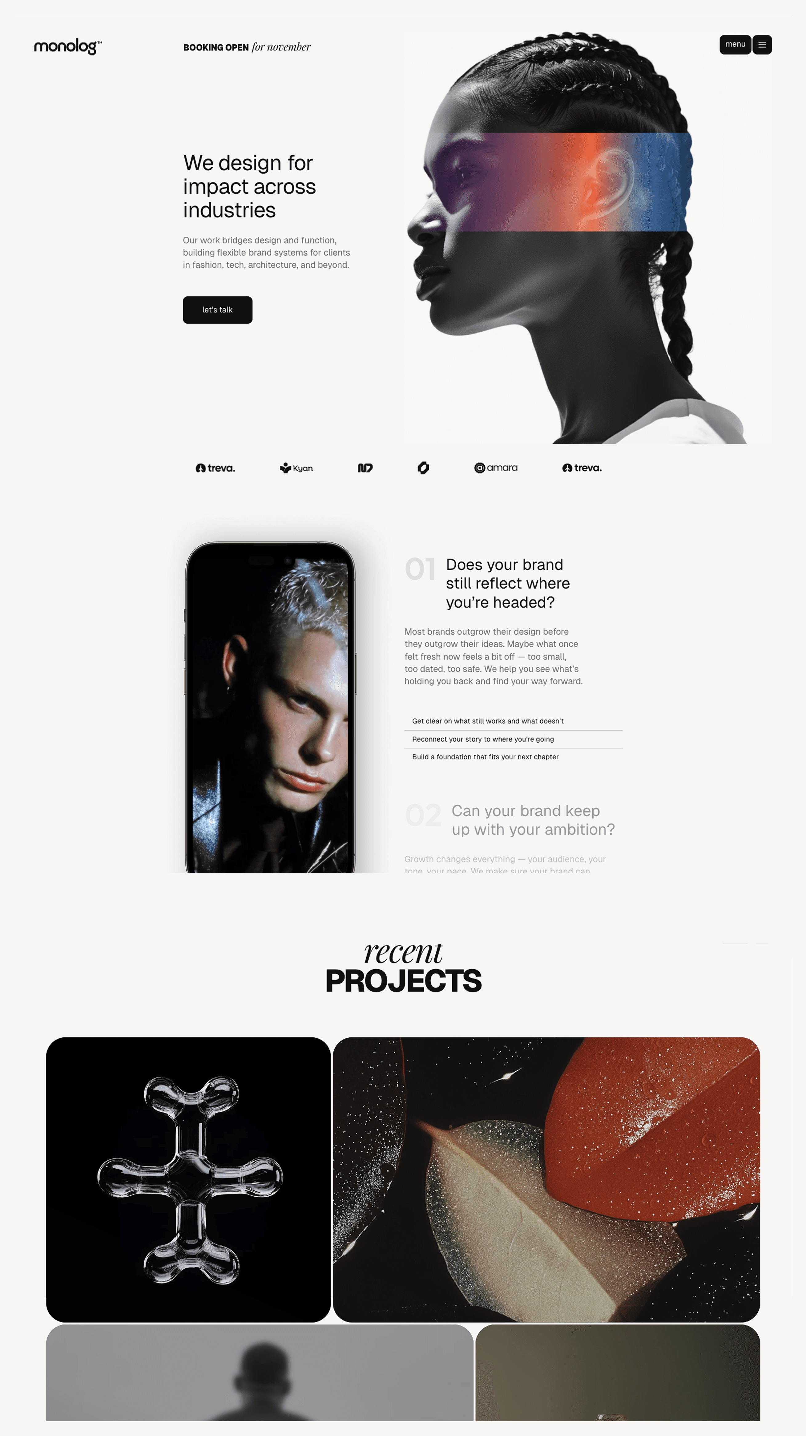 Monolog Framer template