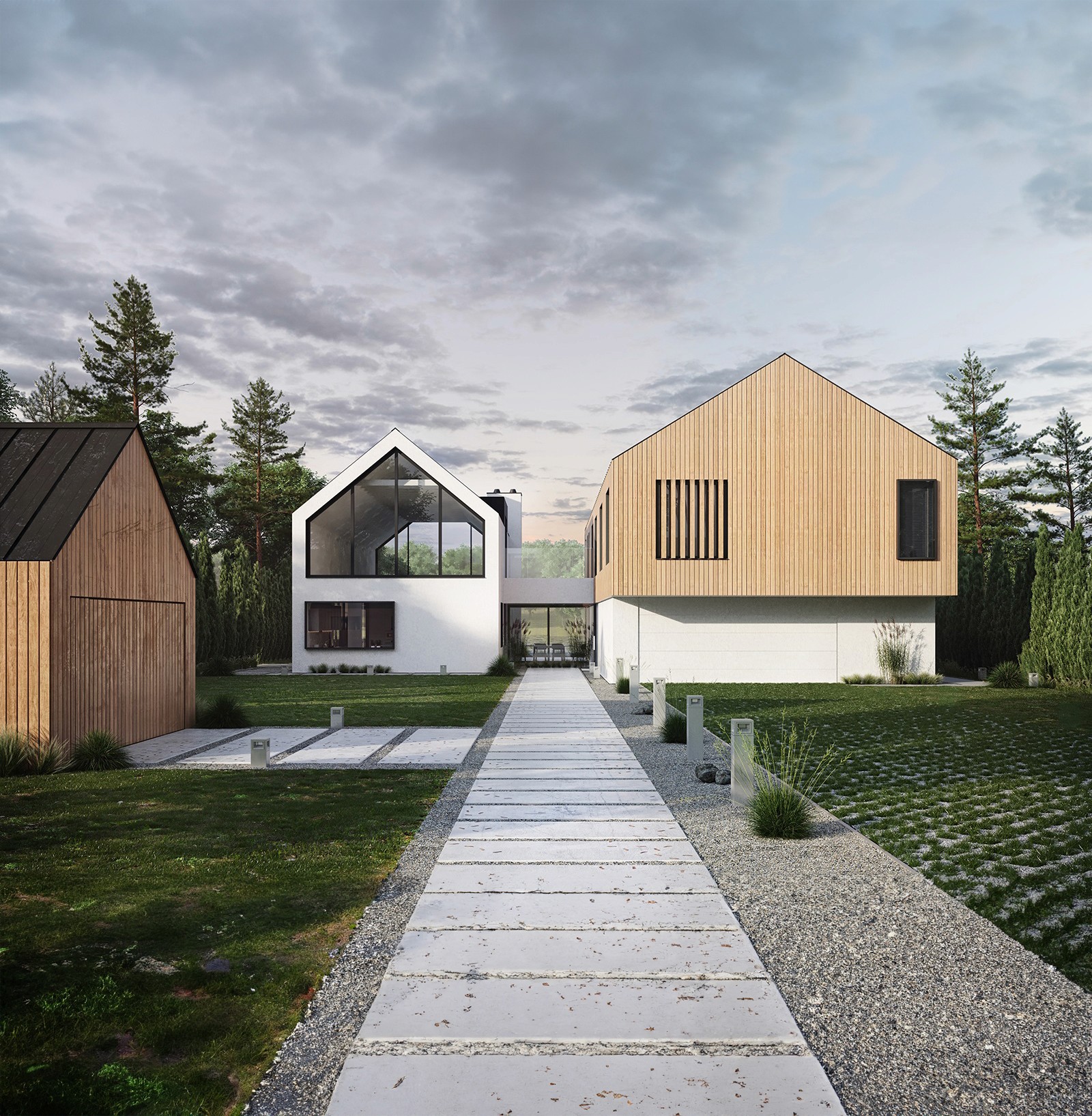 Wizualizacja domu jednorodzinnego