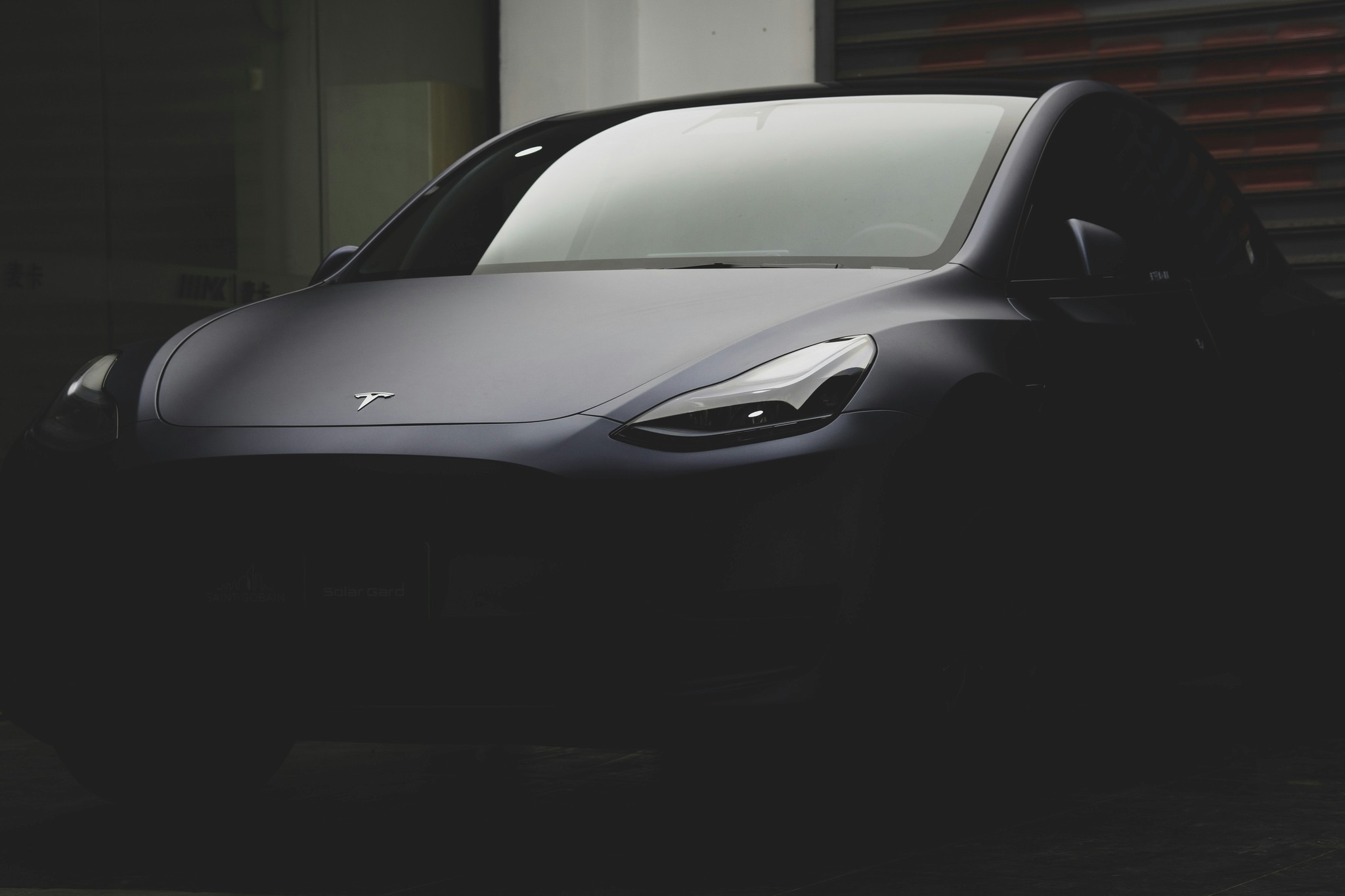 a black sports car