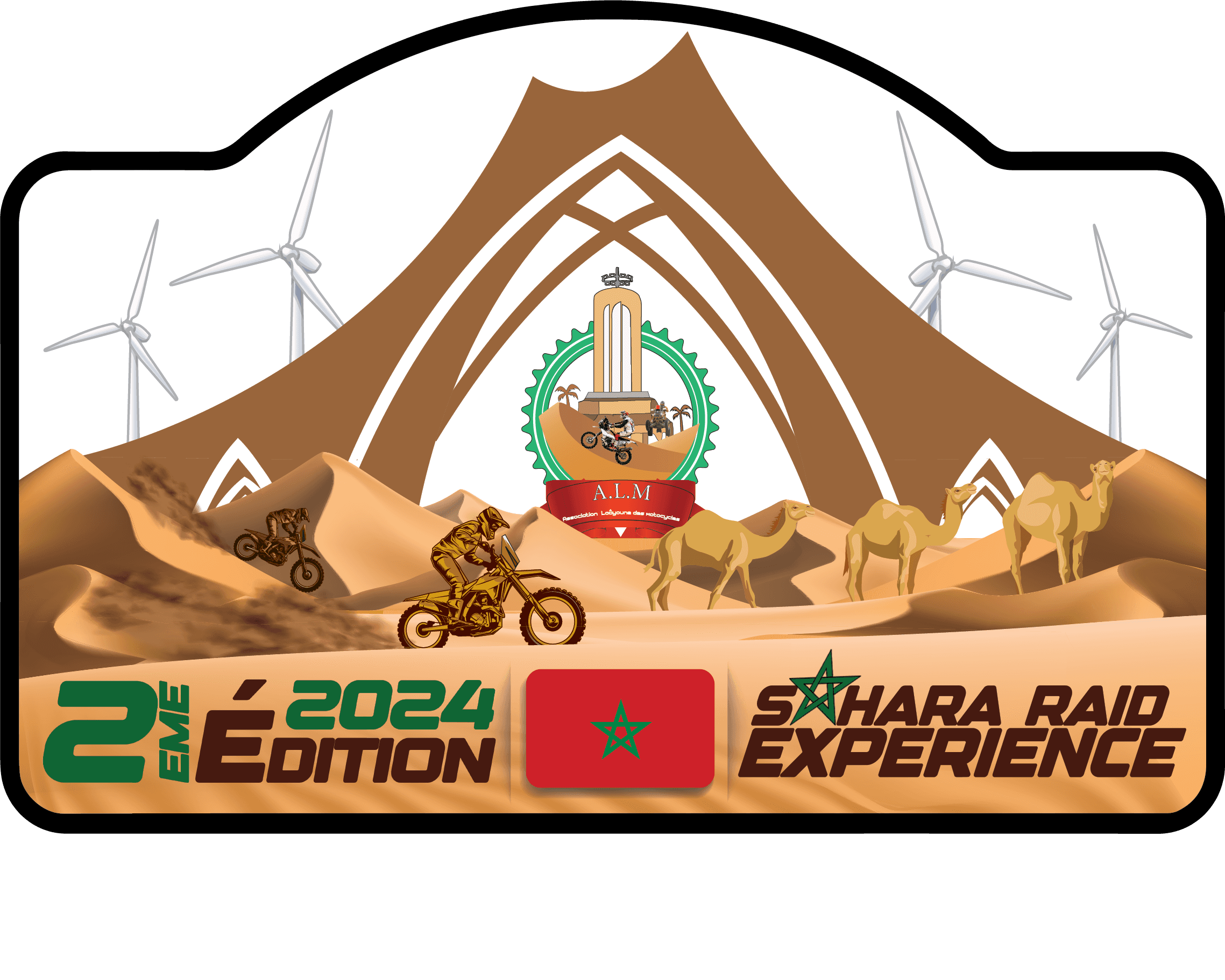 Sahara Raid Experience 2 edition logo designed by Mehdi Meliani