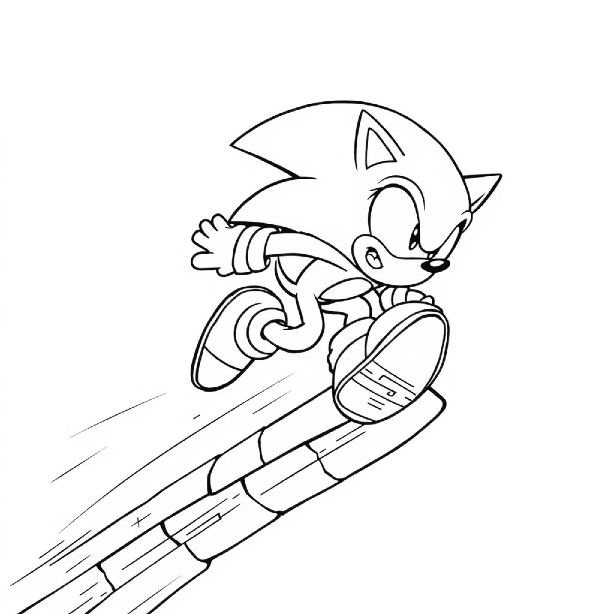 sonic coloring pages #3