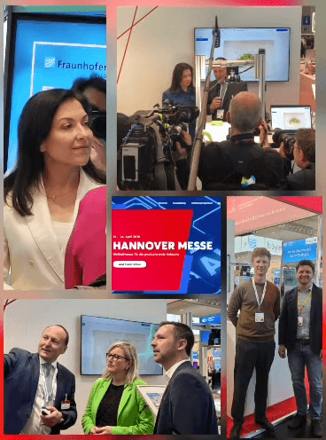 Katherina Reiche zu Besuch bei Gestalt Automation auf der Hannover Messe