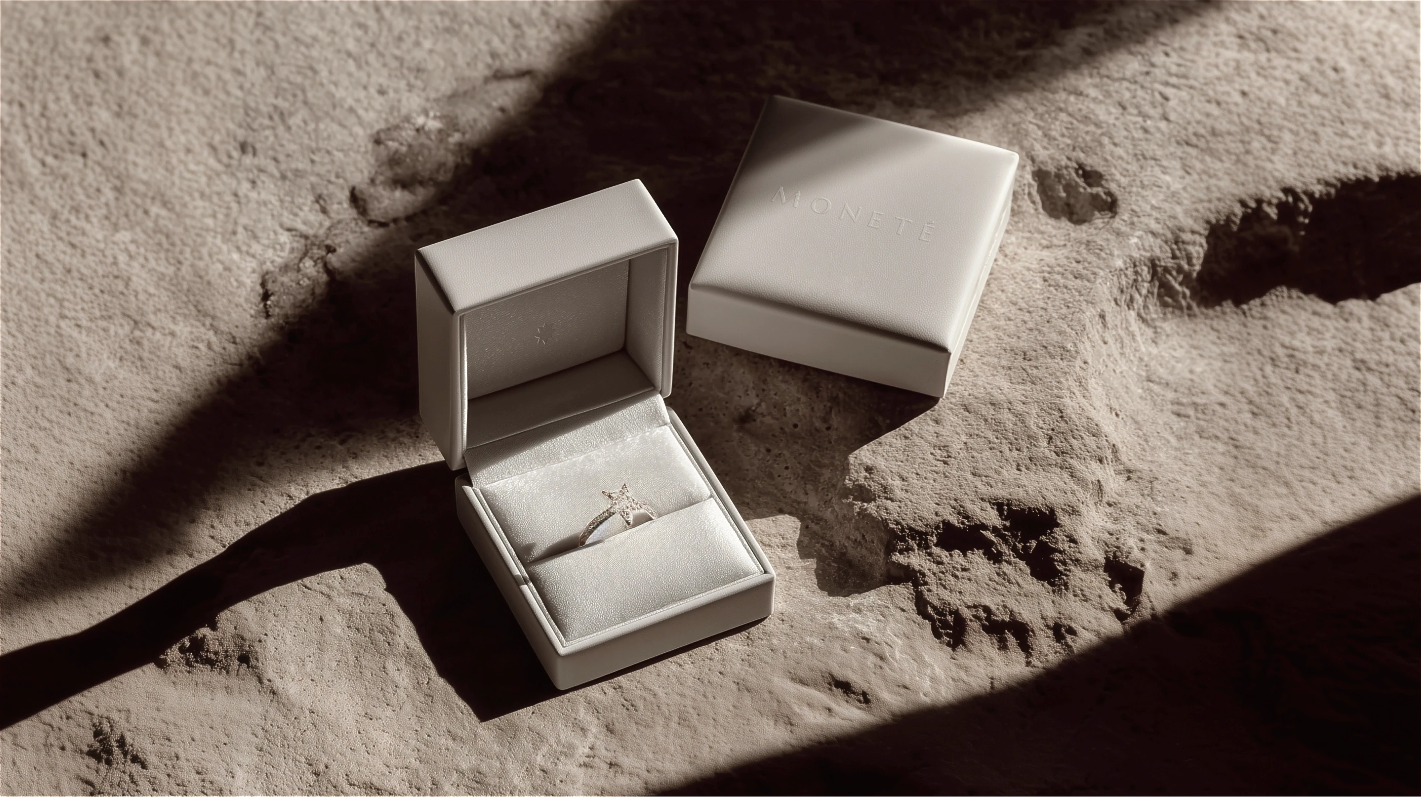 Luxury packaging system for a jewelry brand including bags, tissue,and cases