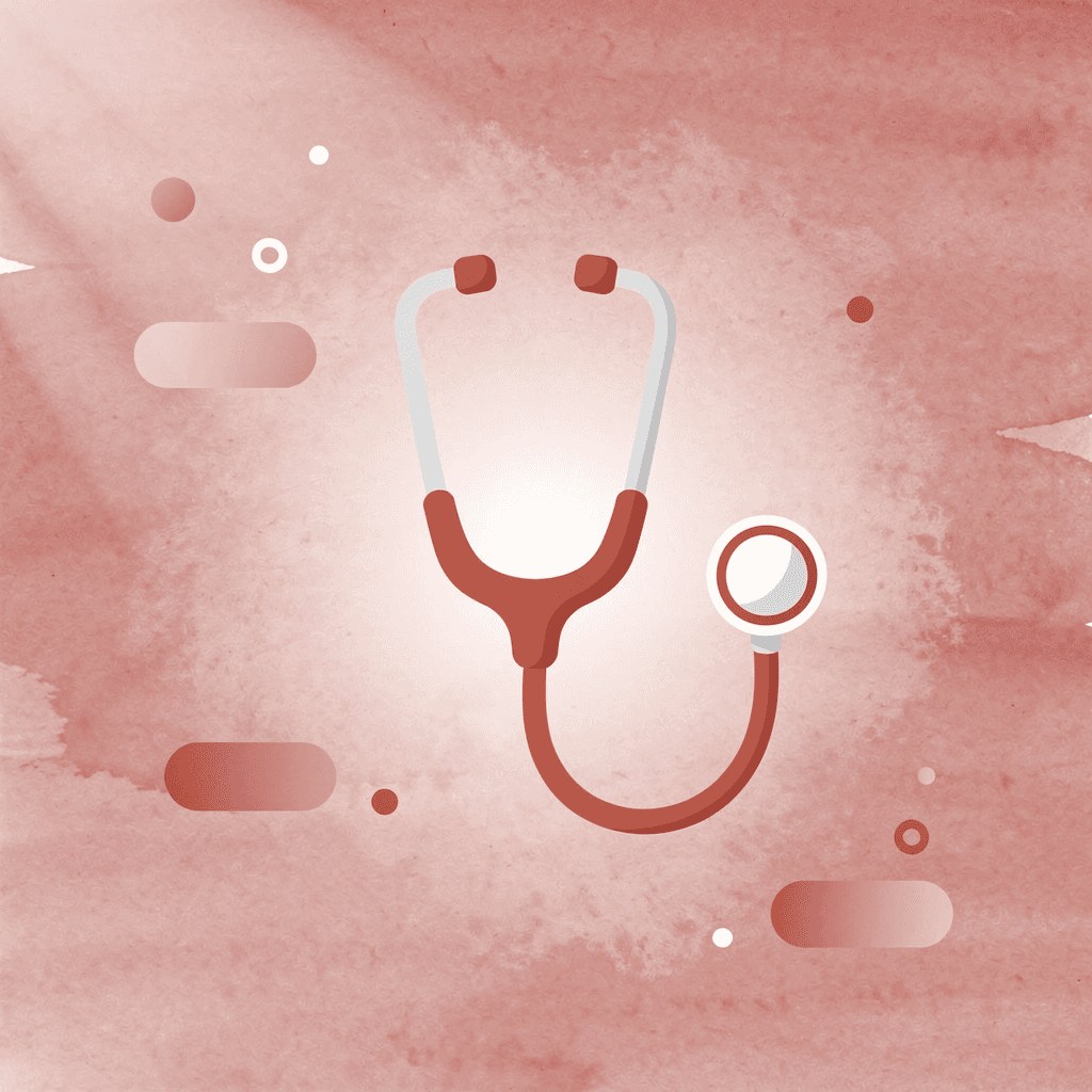 Stethoscope icon representing listening to your body's signals