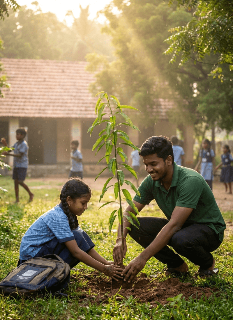 Beautiful landscaped garden with greenery and outdoor design elements.
