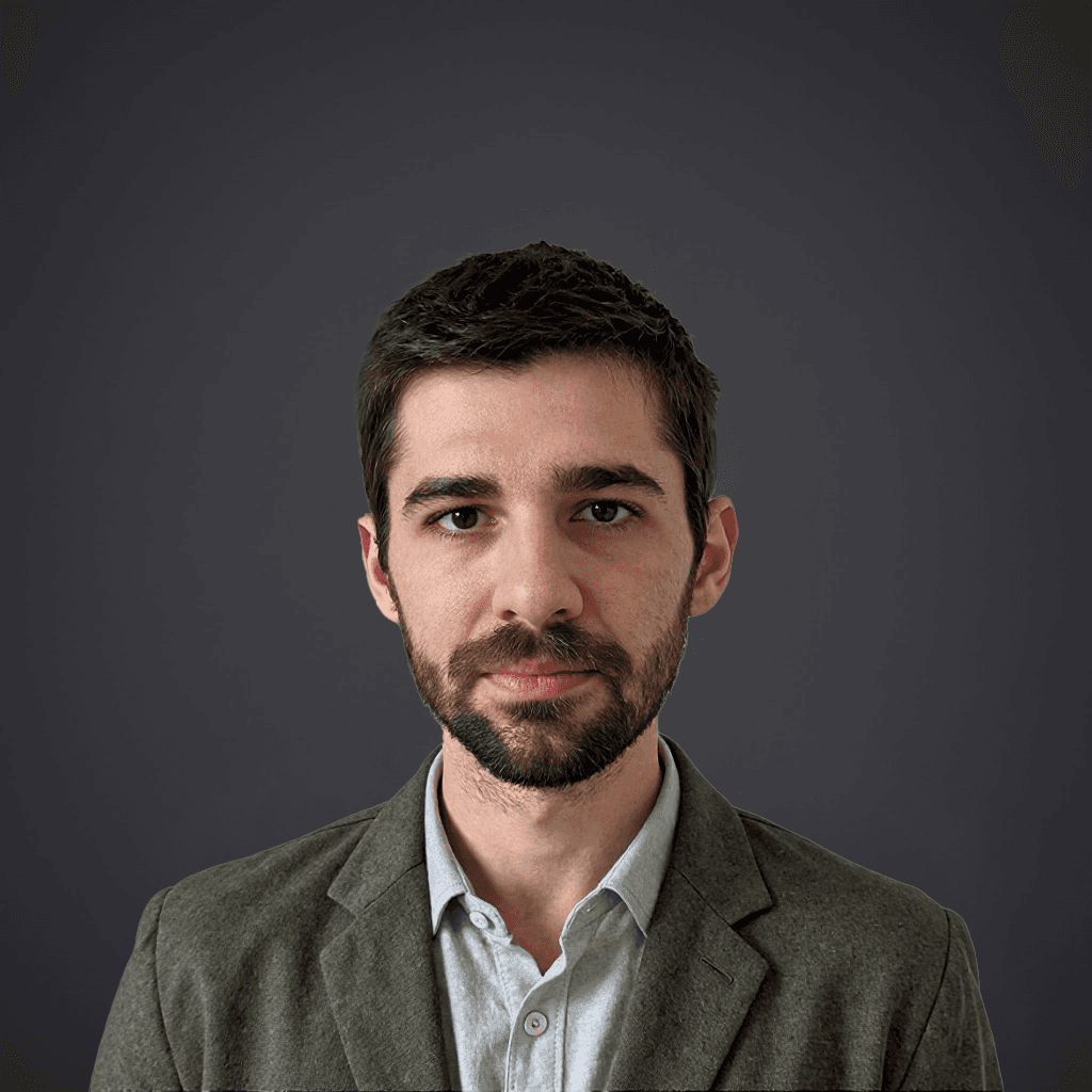 man in black button-up shirt