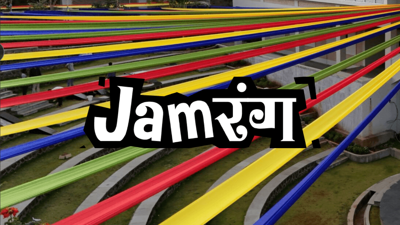 Colorful drinks with lime garnish