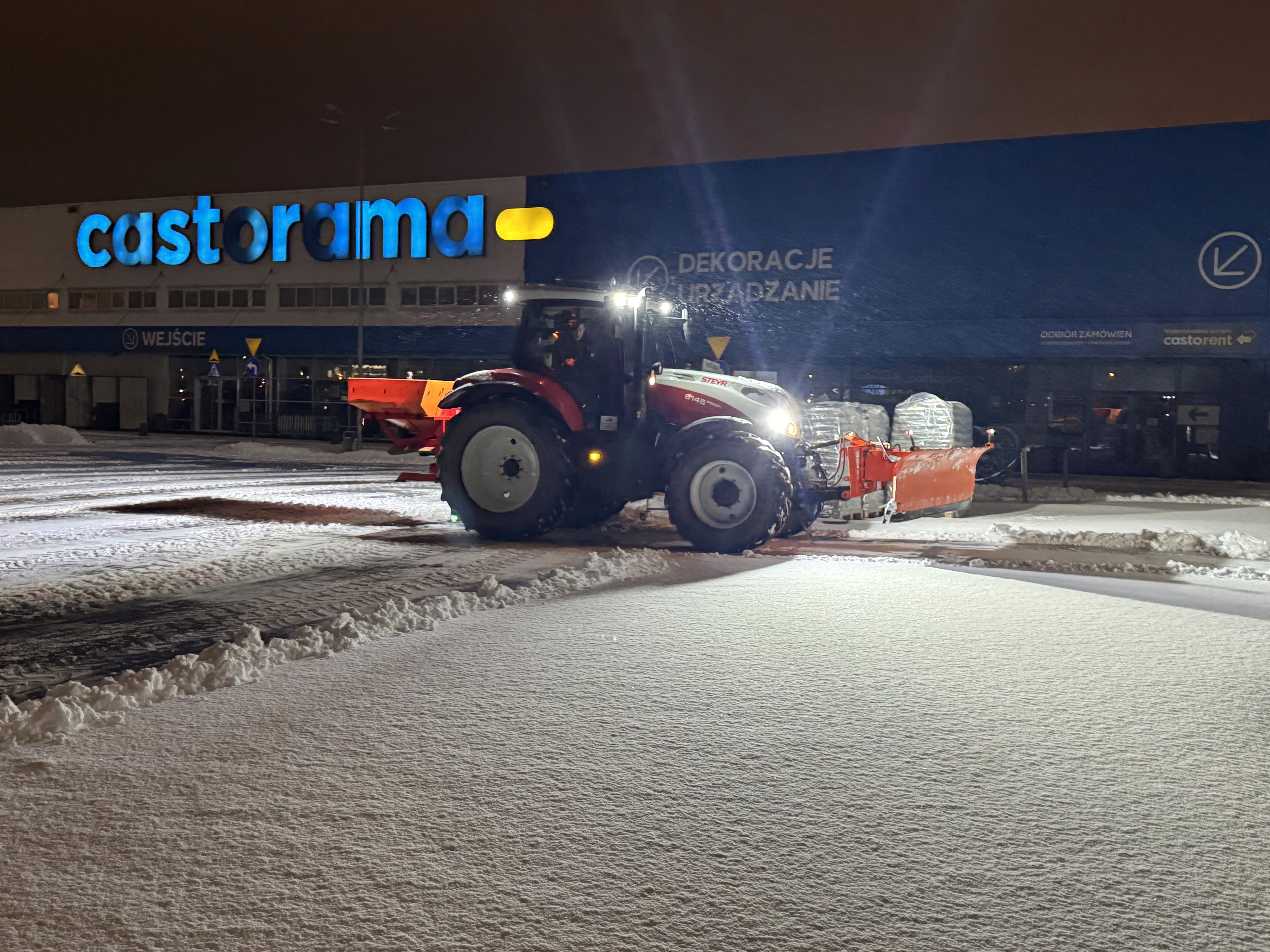Niskopodwozie Fliegl transport koparki Sany SY60U Poznań KRBM