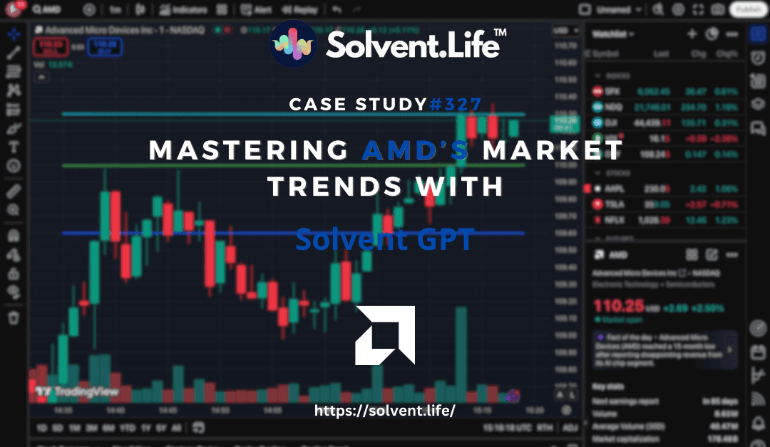 AMD stock chart showing breakout predicted by Solvent GPT.