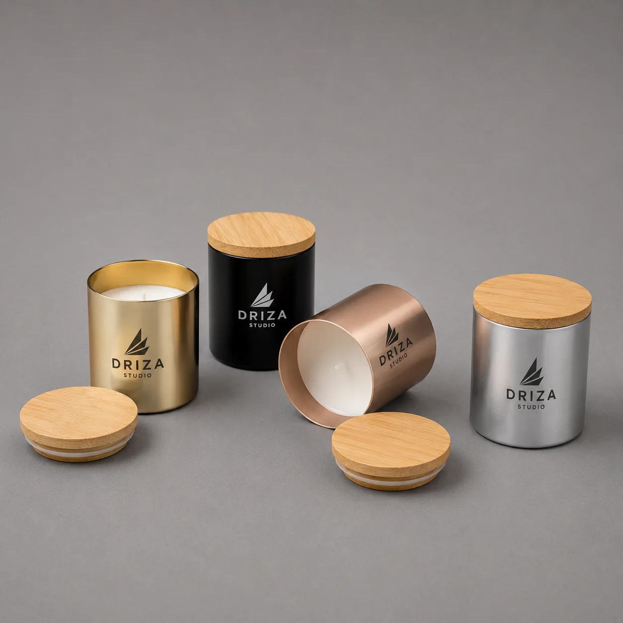 Velas aromáticas personalizadas con logo para empresas y merchandising corporativo premium