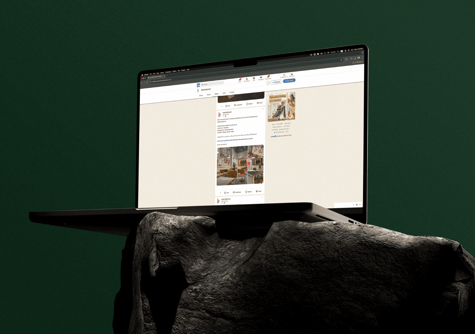 Man presents to colleagues in a modern office meeting.